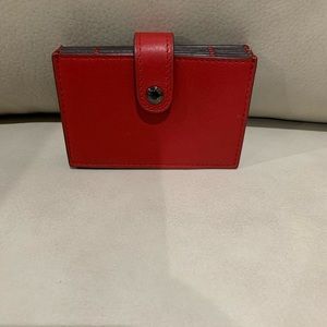 Coach Leather Accordion Card Case